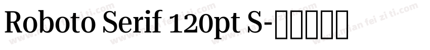 Roboto Serif 120pt S字体转换